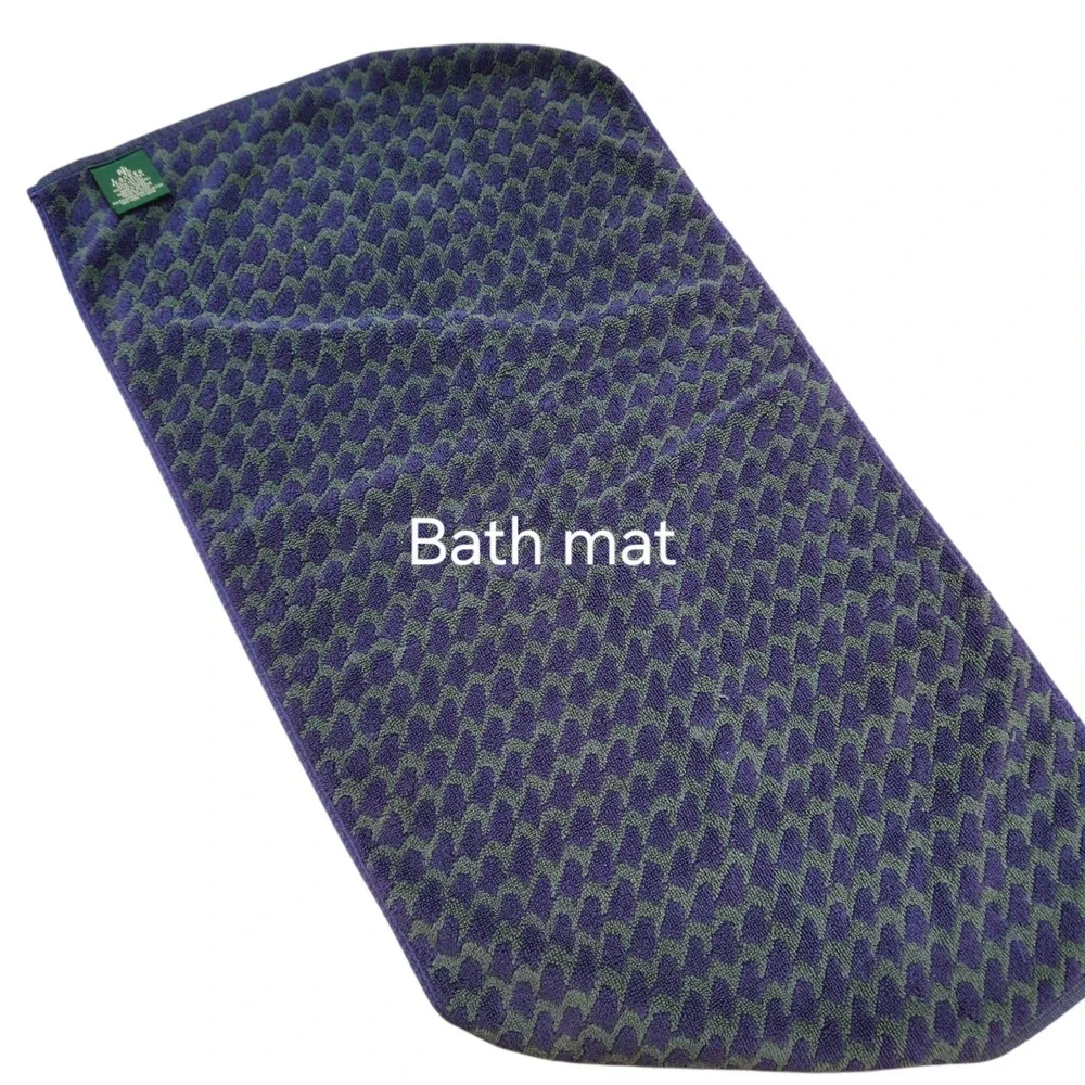 Vintage Ralph Lauren Houndstooth Set 9 Towels USA W/Tags Face Bath Floor Mat ***